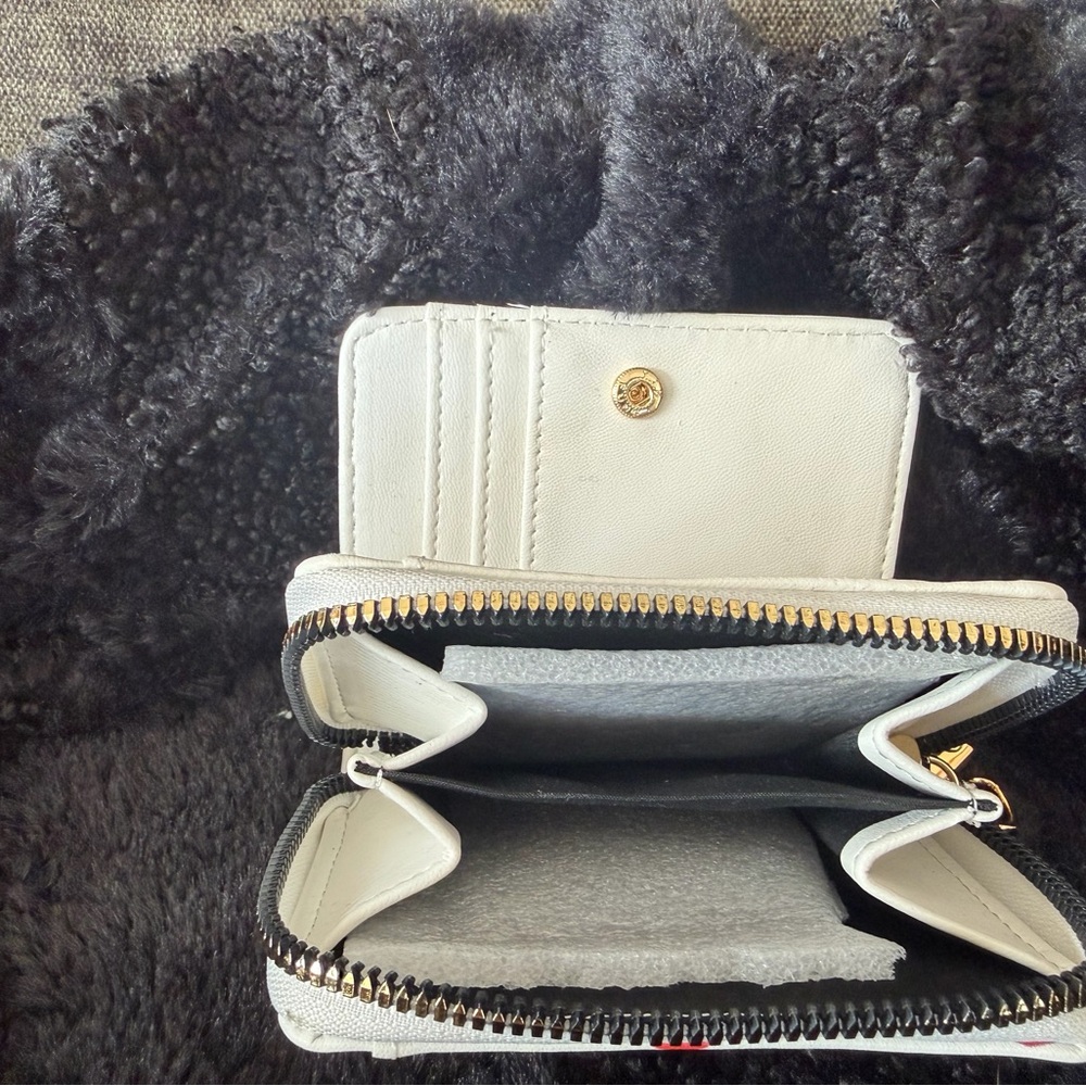 Betsey Johnson White Wallet with Red Cherry Design - Picture 3 of 4